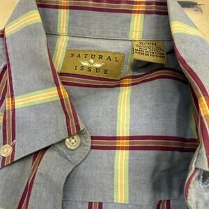 Natural Issue Men's Checkered Casual Shirt - Blue and Brown